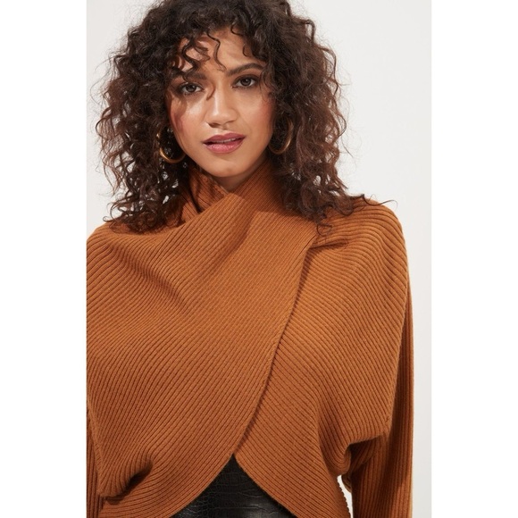 ASTR The Label Rayn Ribbed Knit Crossover Sweater - Picture 10 of 11